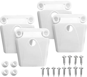 cooler latch posts and screws kit, 4 pack cooler latch, and posts. high toughness cooler latch parts, cooler latch replacement set, compatible with igloo cooler. set of 4 cooler latch posts & screws.