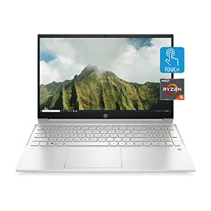 HP Pavilion 15 Laptop, AMD Ryzen 5 5500U, 8 GB RAM, 512 GB SSD, 15.6” HD Touchscreen, Windows 10 Home, Thin, Lightweight Computer with Webcam, Business, Study, & Entertainment (15-eh1010nr, 2021)