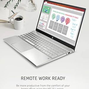 HP Pavilion 15 Laptop, AMD Ryzen 5 5500U, 8 GB RAM, 512 GB SSD, 15.6” HD Touchscreen, Windows 10 Home, Thin, Lightweight Computer with Webcam, Business, Study, & Entertainment (15-eh1010nr, 2021)