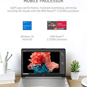 HP 15 Laptop, AMD Ryzen 3 3250U Processor, 8 GB RAM, 256 GB SSD Storage, 15.6-inch HD Micro-edge Display, Windows 10 Home, Long-Lasting Battery, HP Fast Charge, 720p Webcam (15-ef1021nr, 2020)
