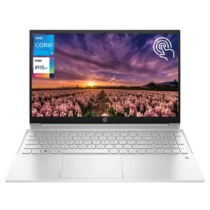 hp pavilion laptop, 15.6” full hd touchscreen, intel core i5-1135g7, 32gb ram, 1tb ssd, backlit keyboard, wi-fi 6, hdmi, webcam, windows 10 home, grey