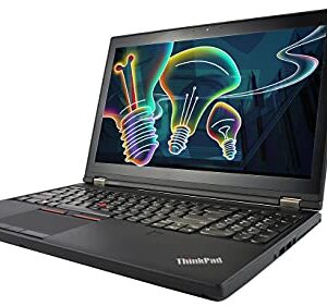 Lenovo Thinkpad P50 15.6 Workstation, Quad Core i7 6820HQ 2.7Ghz, 32GB DDR4, 1TB NVMe SSD, 1080P Full HD, Quadro M2000M 4GB GDDR5, Thunderbolt 3, HDMI, Webcam, Windows 10 Pro (Renewed)