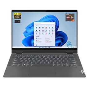 2022 New Flagship Lenovo Premium Flex 14 Convertible Laptop: 14" FHD IPS Touchscreen, Dynamic 8-Core AMD Ryzen 7 5700U, 16GB RAM, 1TB SSD, WiFi-6, HDMI, USB-C, Backlit-KYB, FP-Reader, Win11, T.F