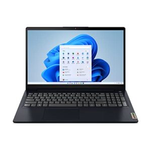 lenovo ideapad 3 laptop, 15.6″ fhd display, amd ryzen 5 5500u, 8gb ram, 512gb storage, amd radeon 7 graphics, windows 11 home, abyss blue
