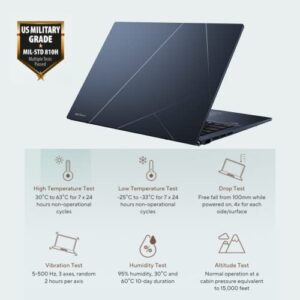 ASUS 2022 Latest Zenbook 14" 2.8K OLED Business Laptop, 12th Gen Intel Evo i5-1240P 12 Cores, 600 nits 90Hz 100% DCI-P3, 18 hrs Battery Life, Thunderbolt 4 (8GB RAM | 512GB PCIe SSD)