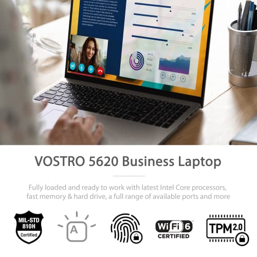 Dell 2022 Newest Vostro 5620 Business Laptop, 16" FHD Display, 12th Gen Intel Core i7-1260P, 64GB RAM, 2TB SSD, FHD Webcam, HDMI, Backlit Keyboard, Fingerprint Reader, Wi-Fi 6, Windows 11 Pro, Silver