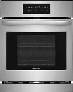 ffew2426us 24″ single electric wall oven with 3.3 cu. ft. capacity halogen lighting self-clean and timer in stainless steel