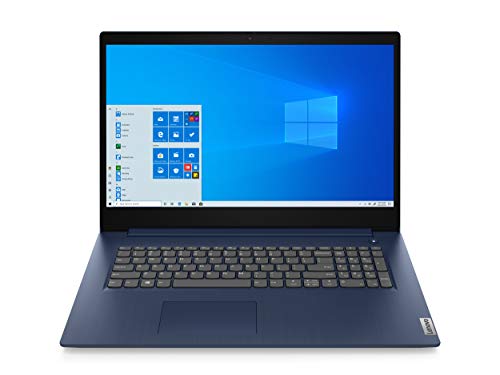 Lenovo IdeaPad 3 17.3" HD+ LED Backlit Display Laptop, Intel Core i5-1035G1 Processor, 8GB RAM, 256GB SSD, HDMI, WiFi, Bluetooth, Webcam, Windows 10, Abyss Blue, W/ IFT Accessories