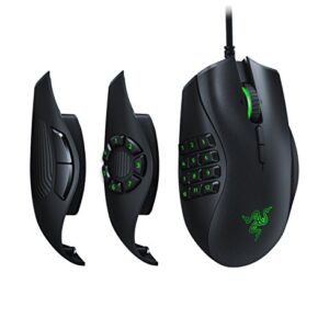 Razer Naga Trinity Gaming Mouse: 16,000 DPI Optical Sensor - Chroma RGB Lighting - Interchangeable Side Plate w/ 2, 7, 12 Button Configurations - Mechanical Switches