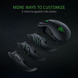 Razer Naga Trinity Gaming Mouse: 16,000 DPI Optical Sensor - Chroma RGB Lighting - Interchangeable Side Plate w/ 2, 7, 12 Button Configurations - Mechanical Switches