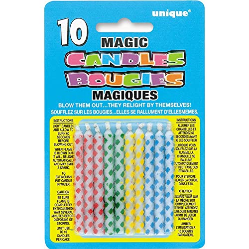 Unique Magic Relighting, 2.5", Diamond Dot Trick Candles