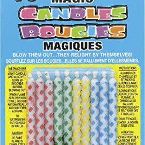 Unique Magic Relighting, 2.5", Diamond Dot Trick Candles