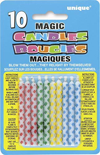 Unique Magic Relighting, 2.5", Diamond Dot Trick Candles