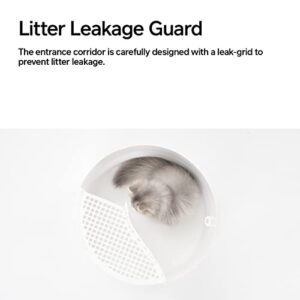 pidan Igloo Cat Litter Box Dome Litter Box Extra Large Igloo Litter Box Dog Proof Kitty Litter Box Furniture with Modern Minimalist Design, Litter Box Furniture Dot Design Award 2016