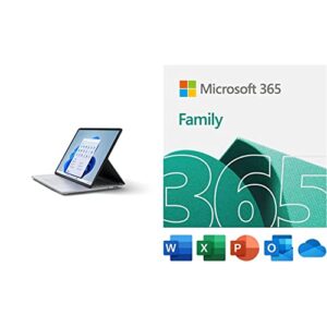 microsoft surface laptop studio – 14.4″ touchscreen – intel® core™ i5 – 16gb memory – 512gb ssd – platinum with microsoft 365 family | 15-month subscription | pc/mac download
