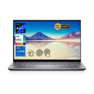 2022 Newest Dell Inspiron 5410 2-in-1 Laptop, 14" FHD Touchscreen, Intel Core i7-1195G7 Processor, Backlit KB, Fingerprint Reader, Webcam, Wi-Fi 6, HDMI, Win11 Home, Silver (16GB RAM | 1TB PCIe SSD)