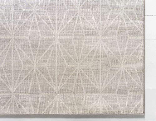 Unique Loom Uptown Collection by Jill Zarin Collection Geometric Modern Brown Area Rug (8' 0 x 10' 0)