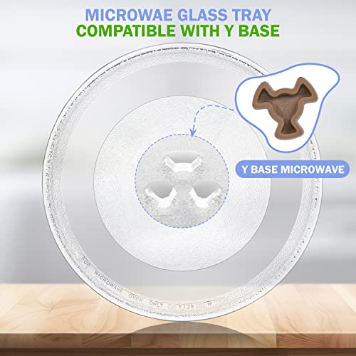 Microwave Plate Replacement for Whirlpool W10337247, W11367904 Microwave Glass Turntable Tray 12 Inch