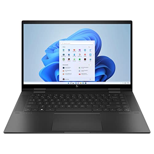 HP 2022 Envy X360 2-in-1 Touch Screen Laptop, 15.6" FHD IPS Display, AMD 6-Core Ryzen 5 5625U (Beat i7-1265U), 16GB DDR4 RAM, 512GB PCIe SSD, USB-C, HDMI, WiFi 6, SD Card Reader, Backlit KB, Win 11