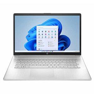 HP Laptop Touchscreen Windows 11, 17.3 inch Display, AMD Ryzen 5 5500U 4GHz, USB Type-C, HDMI, Numeric Keypad, Webcam for Zoom Meeting, Lightweight, Thin, w/HDMI Cable (12GB RAM | 1TB HDD)