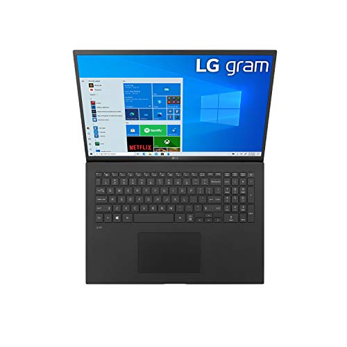 LG Gram 17Z90P Laptop 17" IPS Ultra-Lightweight, (2560 x 1600), Intel Evo 11th gen Core i7 , 16GB RAM, 2TB SSD, Upgradeable Windows 10 Home, Alexa Built-in, 2X USB-C, HDMI, USB-A - Black