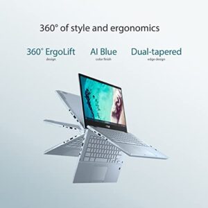 ASUS Chromebook Flip CX3, 14" Touchscreen FHD NanoEdge Display, Intel Core i7-1160G7 Processor, 512GB SSD, 16GB RAM, Garaged Stylus, Backlit Keyboard, Wi-Fi 6, Chrome OS, AI Blue, CX3400FMA-DH762T-S