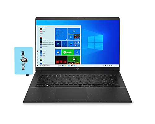 HP 17z-cp000 Home & Business Laptop (AMD Athlon Gold 3150U 2-Core, 32GB RAM, 2TB HDD, AMD Radeon, 17.3" 60Hz HD+ (1600x900), WiFi, Bluetooth, Webcam, HDMI, USB 3.1, Win 11 Home) with Hub