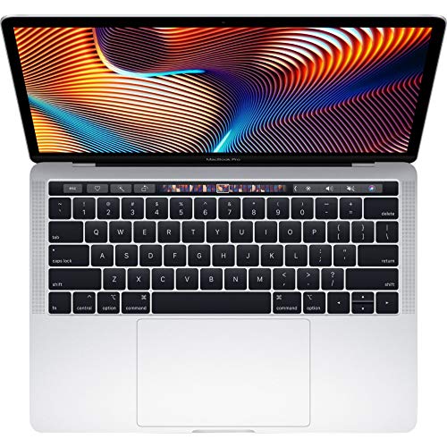 Mid 2019 Apple MacBook Pro Touch Bar with 2.8GHz Intel Core i7 (13 inch, 16GB RAM, 512GB SSD) Silver (Renewed)
