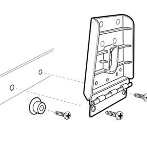 Igloo Cooler Hybrid Stainless/Plastic Latch Post & Screws, 2-Pack