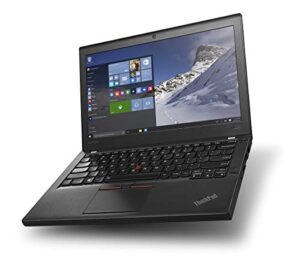 lenovo thinkpad x260 business laptop, 12.5 inches ips display / intel core i5-6300u 2.4ghz (up to 3.00 ghz) / 256gb ssd / 16gb ddr4 / windows 10 pro / wifi / bluetooth (renewed)