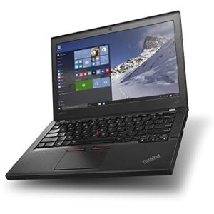 Lenovo ThinkPad X260 Business Laptop, 12.5 inches IPS Display / Intel Core i5-6300U 2.4Ghz (up to 3.00 GHz) / 256GB SSD / 16GB DDR4 / Windows 10 Pro / WiFi / Bluetooth (Renewed)