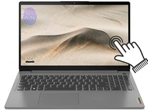lenovo ideapad 3 touchscreen business laptop 15.6″ ips fhd, 6-core amd ryzen 5 5625u(up to 4.3ghz), 16gb ram 512gb pcie ssd, backlit keyboard, fingerprint, webcam, hdmi, windows 11, arctic grey