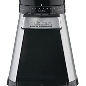 Cuisinart Programmable Conical Burr Mill, Stainless Steel, COMPACT