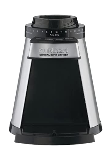 Cuisinart Programmable Conical Burr Mill, Stainless Steel, COMPACT