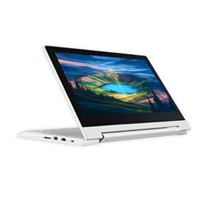 Flagship Lenovo Chromebook Flex 3 2 in 1 Touchscreen Laptop Computer, 11.6-Inch HD (1366 x 768) IPS Display, MediaTek MT8173C Processor, 4GB LPDDR3, 64 GB eMMC, Chrome OS, Blizzard White