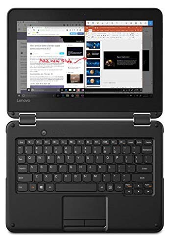 Lenovo wt-81FY000SUS 300e Winbook Touchscreen LCD 2 in 1 Notebook, Windows 10 Pro, Intel Celeron N3450, 1.1 GHz, 64 GB, 11.6 (Renewed)
