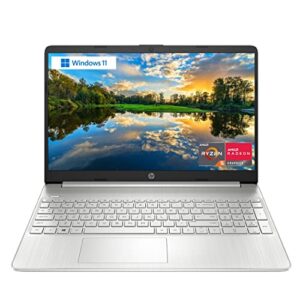 hp 2022 newest 15 laptop, 15.6″ full hd display, amd ryzen 5 5500u hexa-core processor, 8gb ddr4 ram, 512gb pcie ssd, webcam, hdmi, bluetooth, type-c, wi-fi, windows 11 home, silver