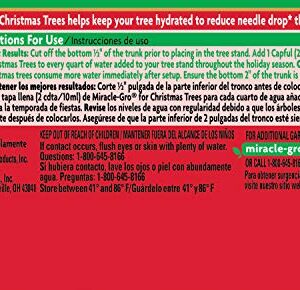 Miracle-Gro VB300515-2 Plant Food, Hydrates Keeps Green All Holiday Season, 2-Pack Christmas Trees, 2 Pack, red