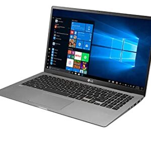 LG Gram 15.6" Full HD Notebook Computer, Intel Core i5-1135G7 2.4GHz, 16GB RAM, 512GB SSD, Windows 10 Home, Free Upgrade to Windows 11, Dark Silver (Renewed)