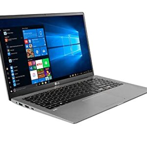 LG Gram 15.6" Full HD Notebook Computer, Intel Core i5-1135G7 2.4GHz, 16GB RAM, 512GB SSD, Windows 10 Home, Free Upgrade to Windows 11, Dark Silver (Renewed)