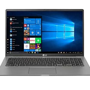 LG Gram 15.6" Full HD Notebook Computer, Intel Core i5-1135G7 2.4GHz, 16GB RAM, 512GB SSD, Windows 10 Home, Free Upgrade to Windows 11, Dark Silver (Renewed)