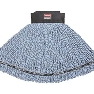 Rubbermaid Commercial 1924813 Maximizer Mop Head, Microfiber Blend, Medium, Blue