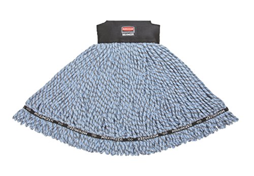 Rubbermaid Commercial 1924813 Maximizer Mop Head, Microfiber Blend, Medium, Blue