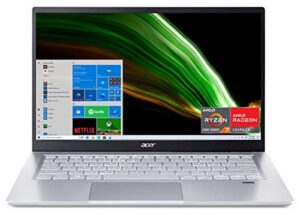 acer swift 3 ultra light laptop amd ryzen 7 5700u 8-core processor 8gb ddr4 512gb nvme ssd wifi 6 backlit keyboard fingerprint reader hdmi windows 11 (sf314-renewed)