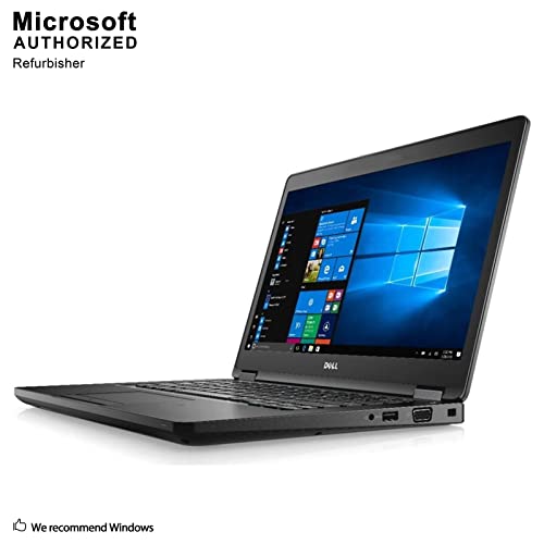 Dell Latitude 5580 15.6" Business Laptop, Intel Core I5-7200U 2.5GHZ, 16G DDR4, M.2 512G SSD, HDMI, VGA, USB 3.0, Windows 10 Pro 64 Bit-Multi-Language Supports En/Fr/Sp(Renewed).