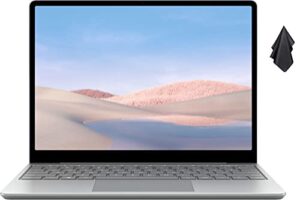 microsoft surface laptop go 12.4″ touchscreen, intel core i5-1035g1 processor, 8 gb ram, 512 gb solid state drive, up to 13hr battery life, wifi, webcam, windows 10, platinum silver (latest model)