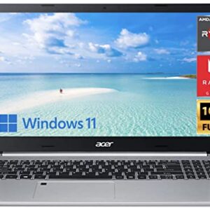 2022 Premium Acer Aspire 5 Slim Laptop, 15.6" FHD IPS, Quad-Core AMD Ryzen 3 3350U Processor(Upto 3.5GHz), 8GB DDR4 RAM, 128GB SSD,WiFi 6,Backlit KB, Fingerprint Reader,Windows 11 S+HubxcelAccessories