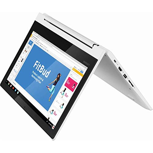 Lenovo 2-in-1 11.6" HD IPS Touchscreen LED-Backlight Chromebook | MediaTek MT8173c 2.1 GHz Quad-Core | 4GB RAM | 32GB EMMC | SD Memory Card Can Up to 128GB SSD | Chrome OS | Blizzard White