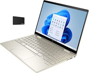 hp envy 2-in-1 x360 13.3″ fhd touchscreen convertible laptop pc, intel quad core i5-1135g7, 8gb ddr4 ram, 256gb pcie nvme ssd, backlit keyboard, gold w/ ebp