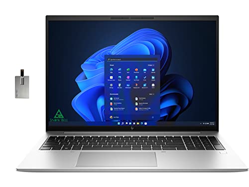HP 2022 EliteBook 845 G9 14" WUXGA Business Laptop, Ryzen 7 Pro 6850U, 32GB DDR5 RAM, 1TB PCIe SSD, Backlit Keyboard, Fingerprint Reader, 1440p Camera, Win 10 Pro, Silver, 32GB SnowBell USB Card